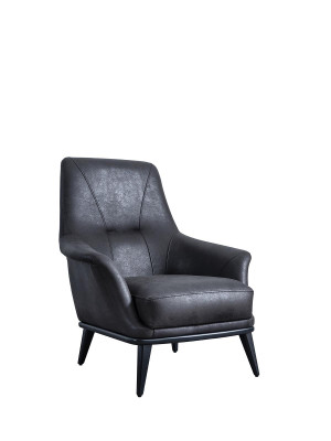 Living room Wing Chair Armchair Design Black Club Lounge Practice