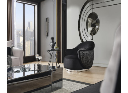 Armchair Design Upholstery Textile Design Modern Wood Living room Black
