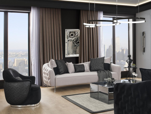 Armchair Design Upholstery Textile Design Modern Wood Living room Black