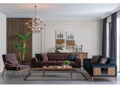 Luxury Suite Sofa set Sofa 331 Seat Coffee table Sofas Fabric Modern new