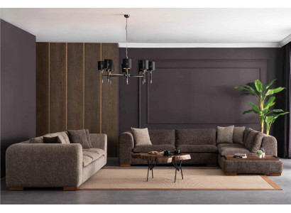 Living room Suite Corner sofa L-shape 4 Seat Sofa Sofa set Fabric Corner