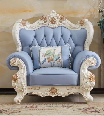 Armchair Luxury Upholstery Baroque Leather 1 Seat 1 Seater Furniture Chesterfield