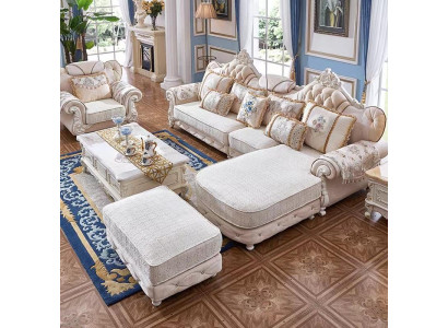 Classic Corner sofa Corner sofa Corner suite Living landscape Sofa Couch L-shape