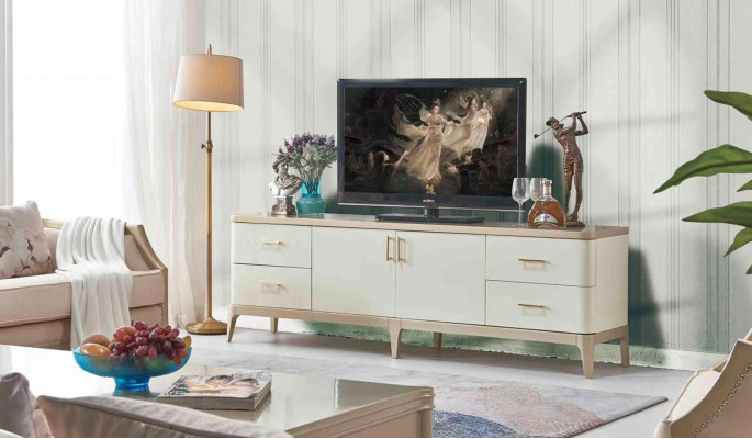 tv Wardrobe Lowboard Furniture Cabinets Living room Sideboard White Chest of drawers Sideboards