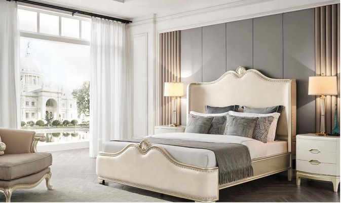 Luxury Bed Wood Beds Bed Frame White Double Bed frame Beds Double Beds