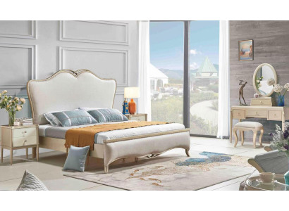 Bed + 2x Bedside tables 3 pcs. Bedroom Set Design Modern Luxury 180x200 cm new