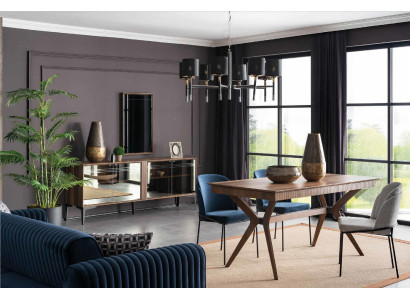 Dining set Dining room Dining table Chair Suite Sideboard Dining area Table Set 5 pieces