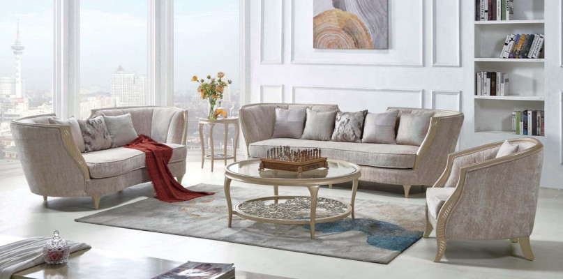Luxury sofa set Hotel Furniture Sofa Couch Elegant style fabric sofa