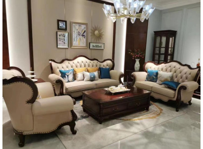 Sofa set 3+2+1 Seat Set Design Sofas Upholstery Couches Chesterfield