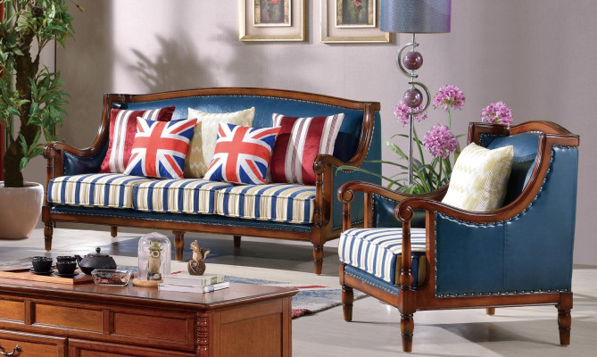 American Furniture Sofa set USA Set 3+1 Seater Three Seater Armchair