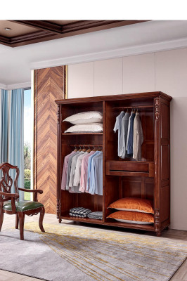 Wardrobe Bedroom Wood Wardrobe Style Cabinets Furniture Baroque