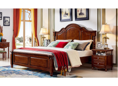 Classic s Double bed Bedroom Bed Furniture Wood Beds Solid Brown