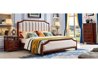 Luxury Bedroom Bed Double bed Wood Bed Frame Furniture Design Beds