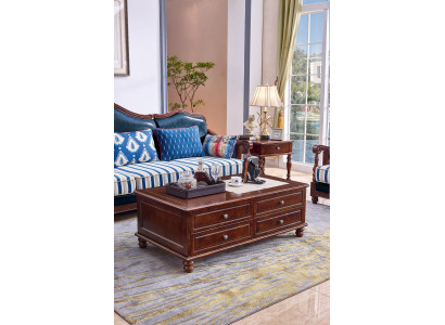 Classic r Coffee table Table Living room Wood Coffee tables with drawers