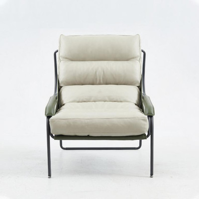 Armchair + Stool Set Luxury Relax Single Seater Furniture Chair Footstool 2 Pieces