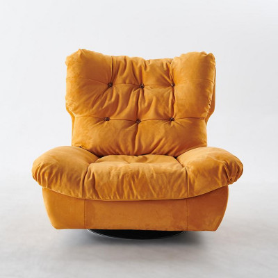 TV Chair Rotating Armchair Single Seater Relax Couch Furniture Textile Fabric