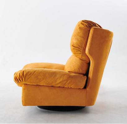TV Chair Rotating Armchair Single Seater Relax Couch Furniture Textile Fabric