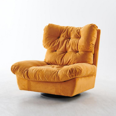 TV Chair Rotating Armchair Single Seater Relax Couch Furniture Textile Fabric