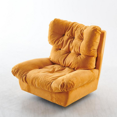 TV Chair Rotating Armchair Single Seater Relax Couch Furniture Textile Fabric