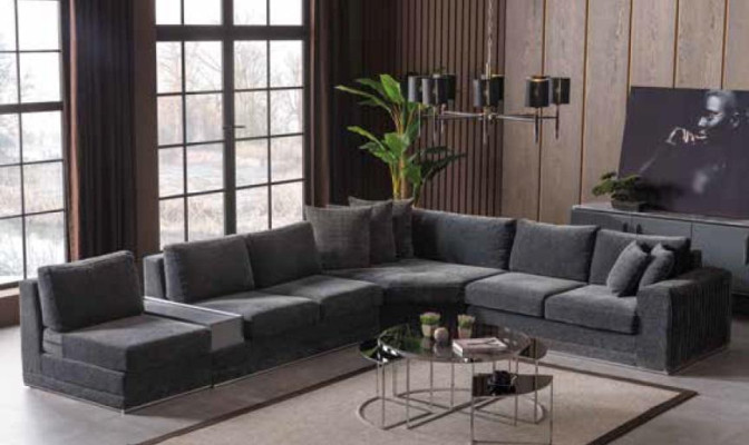 Luxury Corner sofa L-shape Sofa Sofas Living room Modern Fabric Design new