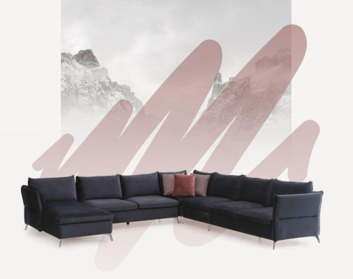 Living room Corner sofa U-shape Sofa Sofas Modern Fabric Design Luxury new