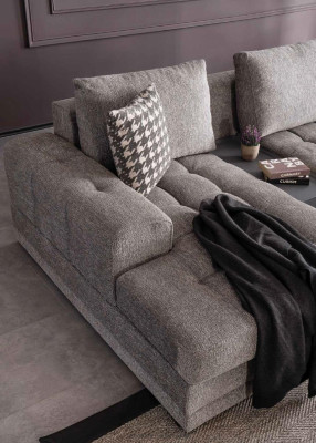 Luxury Corner sofa U-shape Large Living landscape Sofa Fabric Sofas Modern