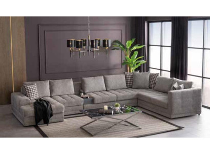 Corner sofa U-shape Sofa Luxury Sofas Living room Modern Fabric Design XXL new