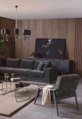 Corner sofa U-shape upholstered sofa Living landscape Sofa XXL Sofas Fabric Corners