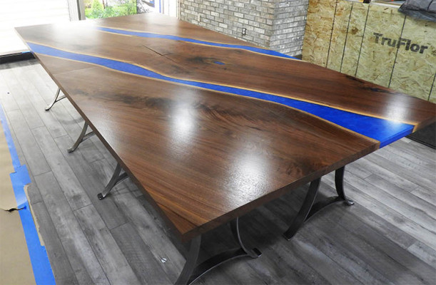 Wood Table Dining room Epoxy Resin Furniture Conference table Epoxy resin casting resin new
