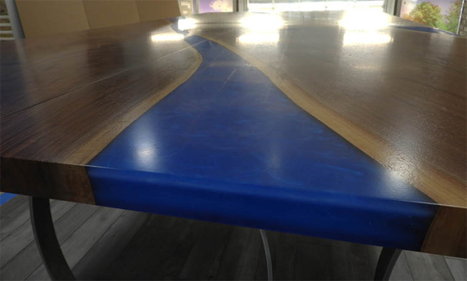 Wood Table Dining room Epoxy Resin Furniture Conference table Epoxy resin casting resin new