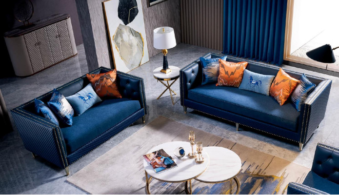 Leather Sofa Couch Sofa Sets 3+2+1 Seater Suite Design Modern Sofa