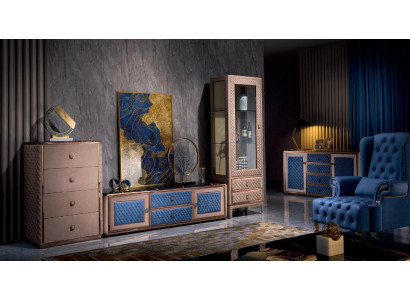 Wall unit Living room Set Display case Wall shelf Chest of drawers Decorative Glass Display cases