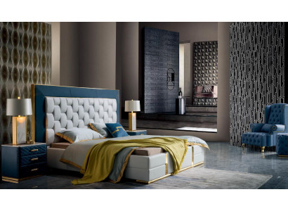 Leather bed Bed Beds Upholstery Design 180x200cm Double bed Modern