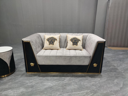 Luxurious double sofa with soft upholstery for the living room
