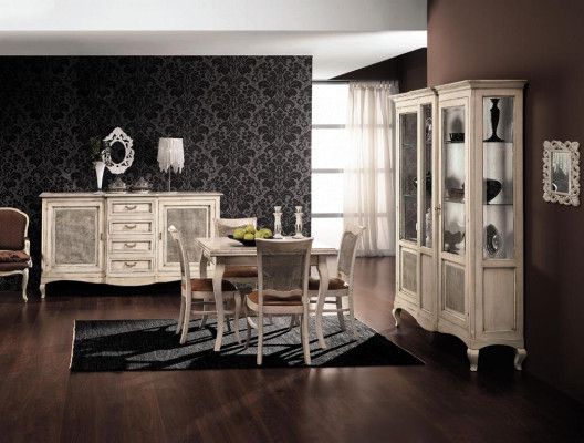 Table Dining table Antique Style Solid wood Furniture Italian Wood Tables