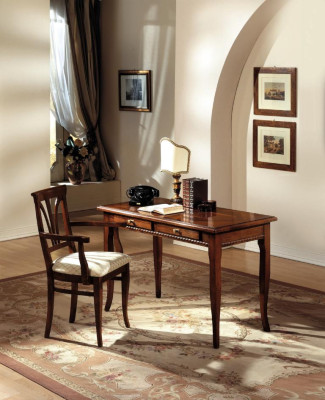 Table Desk Secretary Desks Italian Furniture Chair Set Office 2pcs