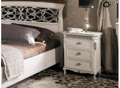 Bedside table with 3 drawer wooden cabinet Furniture Design Vaccari cav giovanni new