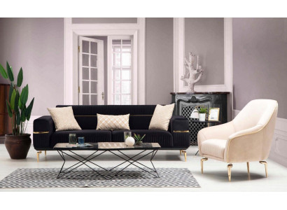Sofa set Sofa Suite Sofas 3+1 Seat Armchair Furniture Upholstery Designer Couches