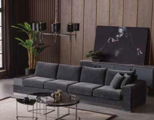 Four Seater Sofa Sofas 4 Seater Upholstery Living room Fabric Design Seat