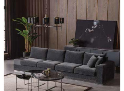 Four Seater Sofa Sofas 4 Seater Upholstery Living room Fabric Design Seat