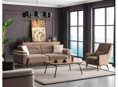 Luxury Sofa set Sofa Suite Sofas 3+1 Seater Coffee table Fabric Armchair