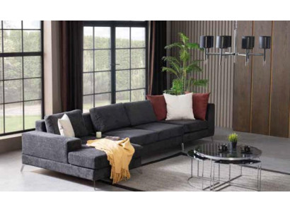 Luxury Corner sofa L-shape Sofa Sofas Living room Fabric Design Polyester xxl