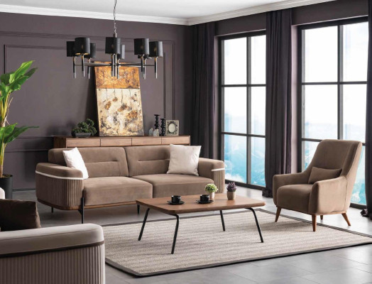 Luxury Three Seater Sofa 3 Seat Furniture Sofas Fabric Couch Fabric Couches new
