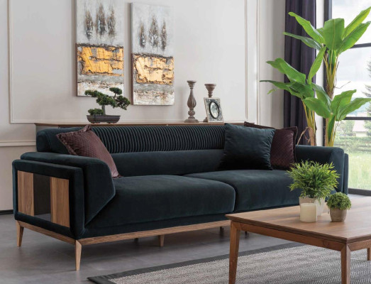 Luxury Three Seater Sofa 3 Seat Furniture Sofas Fabric Couch Fabric Couches new