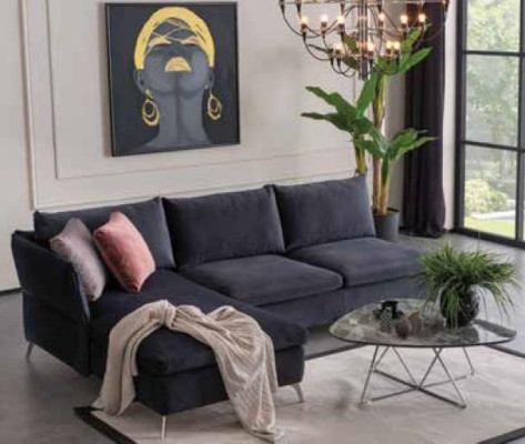 Modern Designer Corner sofa L-shape Sofa Sofas Living room Modern Fabric Design Luxury new