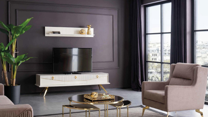 High gloss lowboard TV stand TV cabinet sideboard wall unit living room