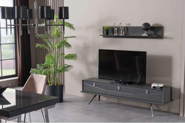 High gloss lowboard TV stand TV cabinet sideboard wall unit living room