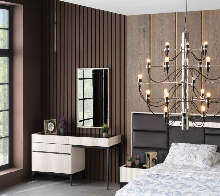Dressing table Mirror Luxury Console Chest of drawers Bedroom Wood Modern Design