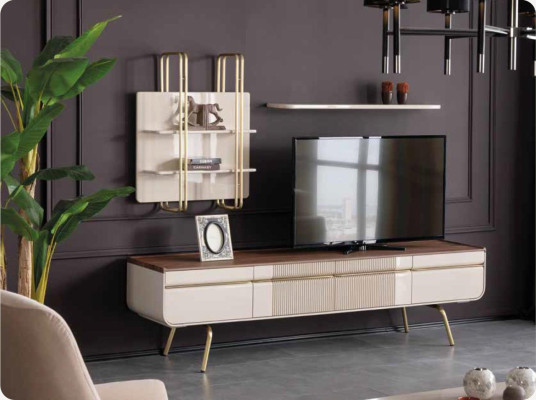 Lowboard TV cabinet Chest of drawers Table Luxury Sideboard tv Living room Chests of drawers Wood