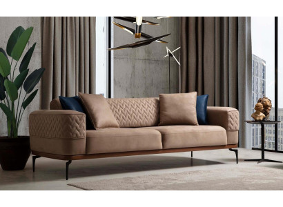 Luxury Sofa Design Three Seater Modern Couch Taupe Couches Furniture Upholstery Loft new
